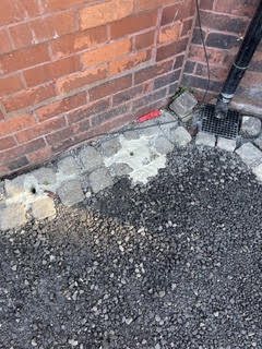Finished ground after resin injection repair
